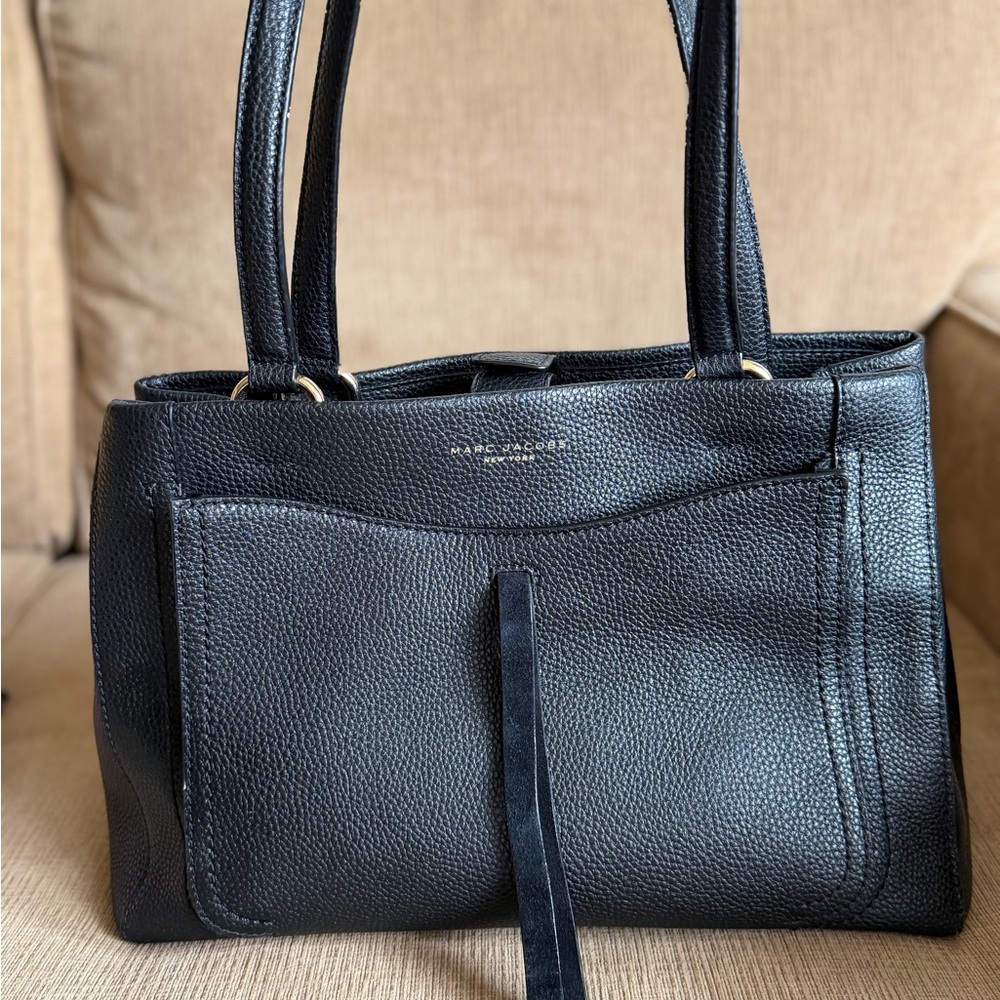 Marc Jacobs Black Leather Tote Bag / Shoulder Bag